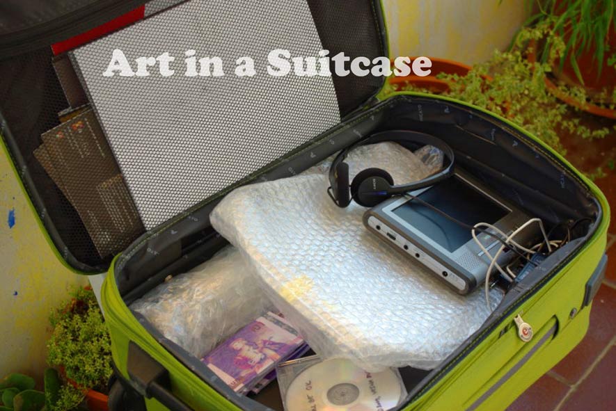 Post/Art in a suitcase